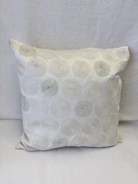 NWOT Barbara Barry Modern Dot Beads Accent Pillow